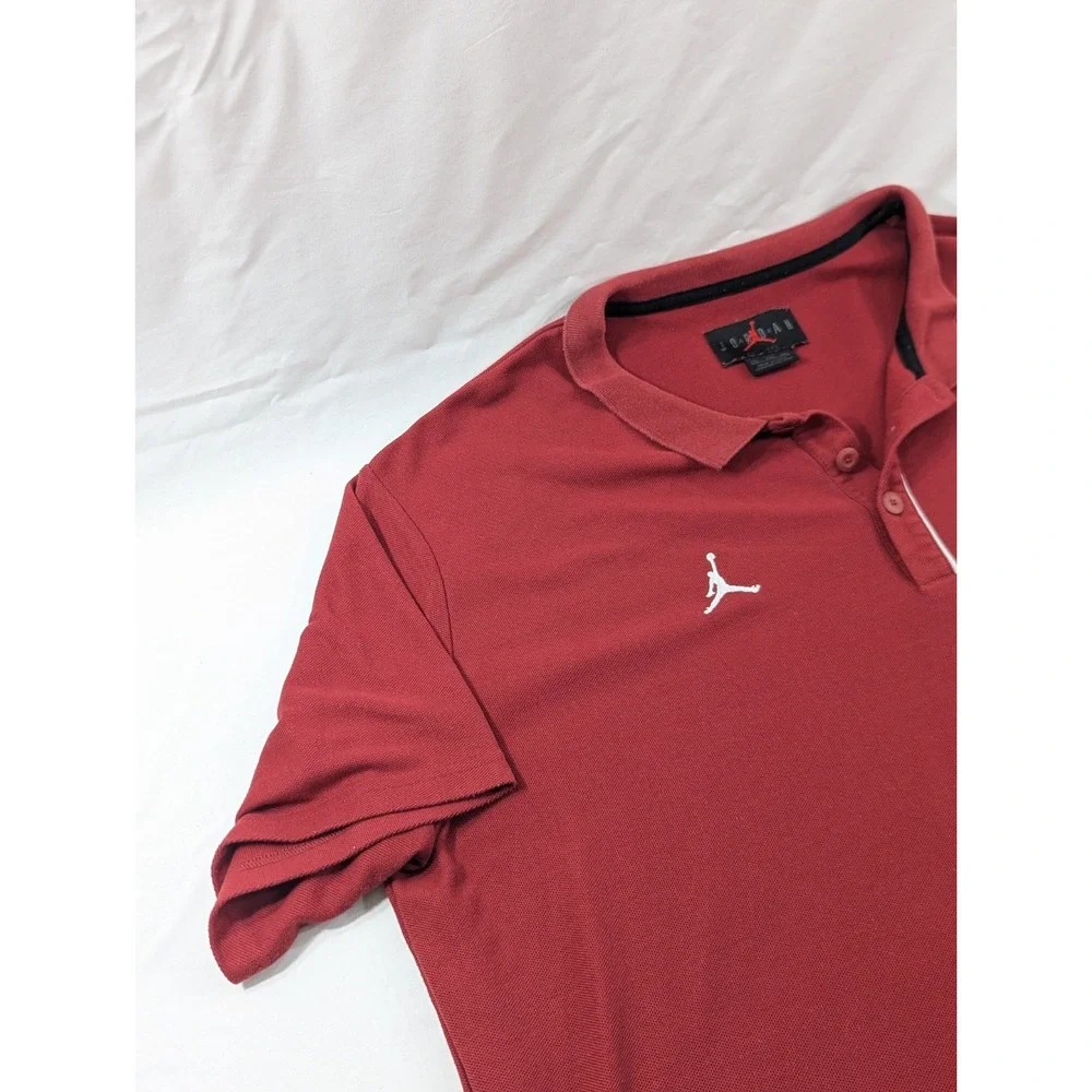 Vintage‎ Air Jordan Oklahoma Sooners Heavy Knit Embroidered Polo Pullover 2XL